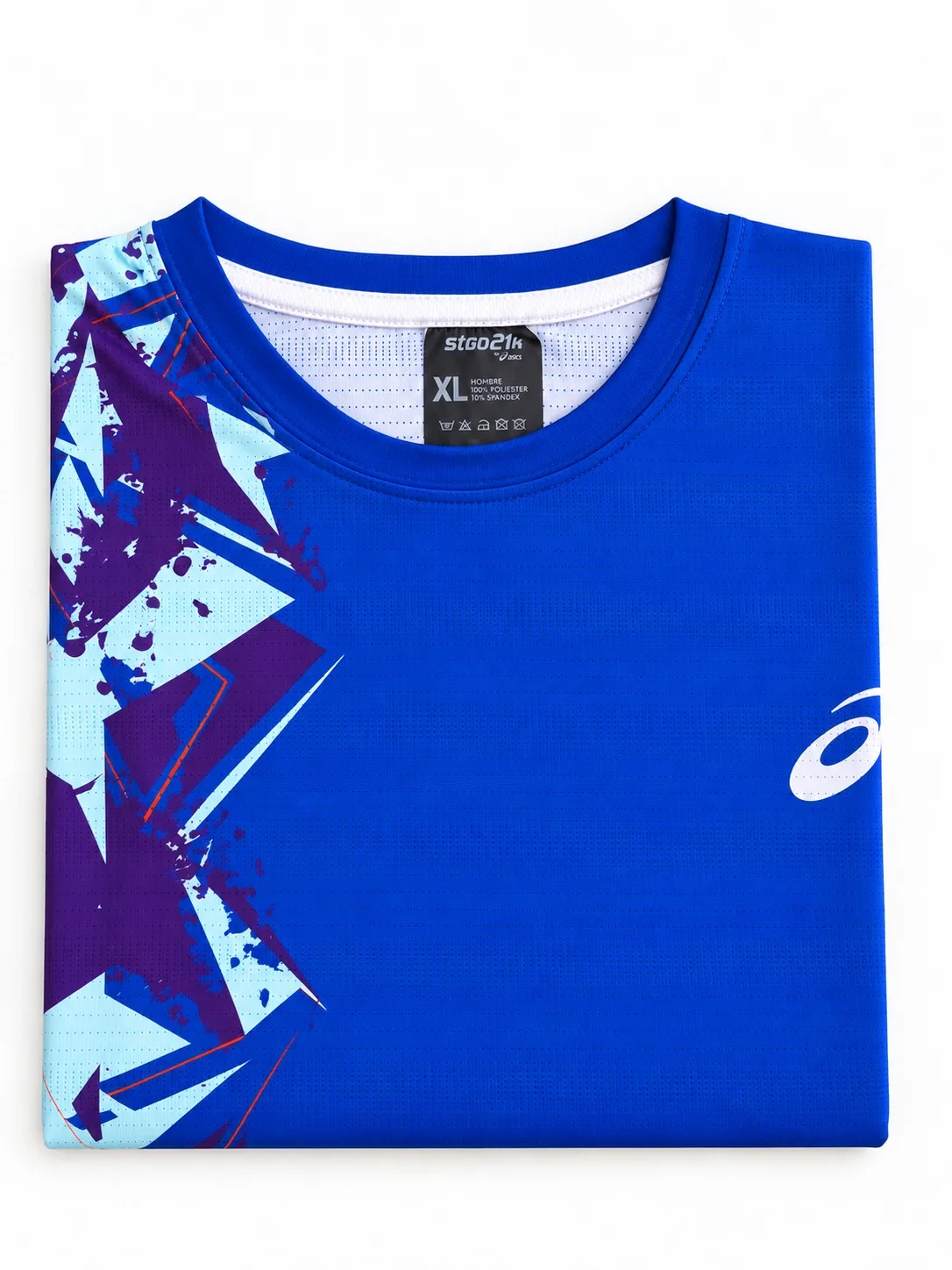 Custom technical t-shirt from Stgo21k, folded