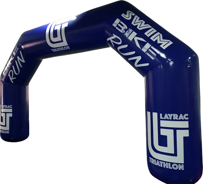 Custom inflatable finish arch